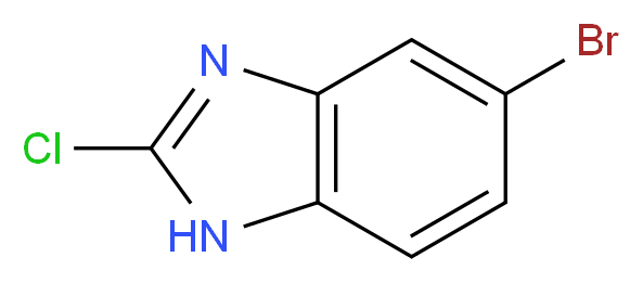 5-bromo-2-chloro-1H-1,3-benzodiazole_分子结构_CAS_683240-76-8