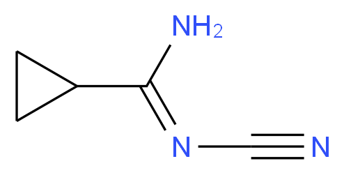 (Z)-N'-cyanocycloprop-1-carboximidamide_分子结构_CAS_1211577-53-5