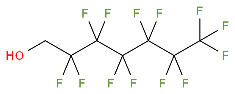 1H,1H-Perfluoro-1-heptanol_分子结构_CAS_375-82-6)