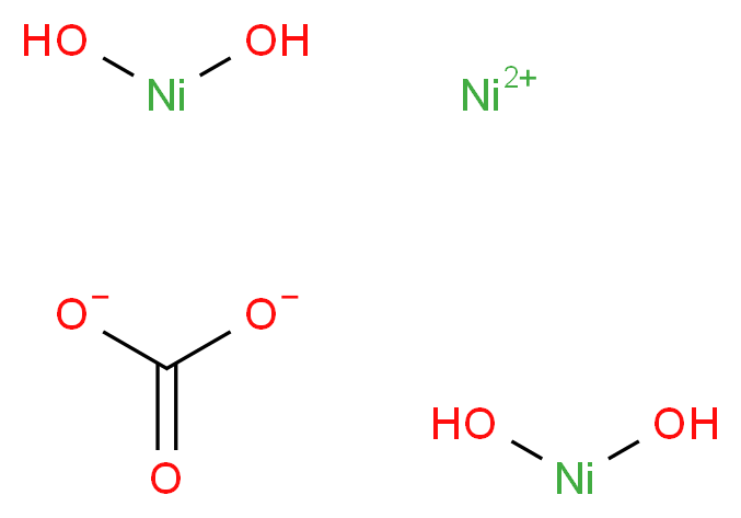 nickel(2+) ion bis(nickeldiol) carbonate_分子结构_CAS_12607-70-4