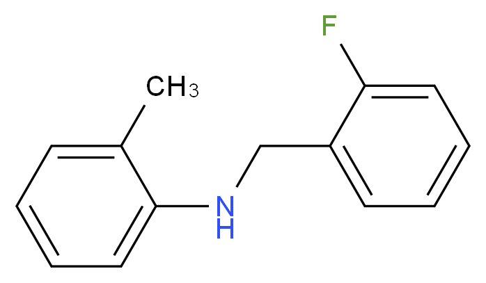 N-(2-Fluorobenzyl)-2-methylaniline_分子结构_CAS_726160-97-0)