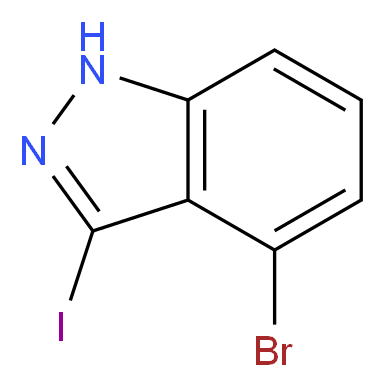 4-BROMO-3-IODO-1H-INDAZOLE_分子结构_CAS_885521-72-2)