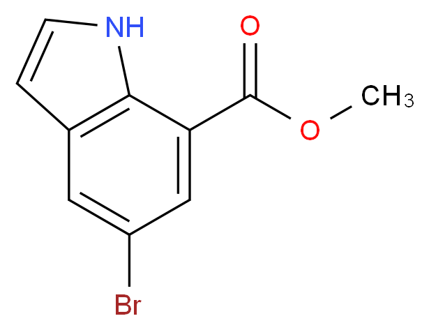 Methyl 5-bromoindole-7-carboxylate_分子结构_CAS_860624-89-1)