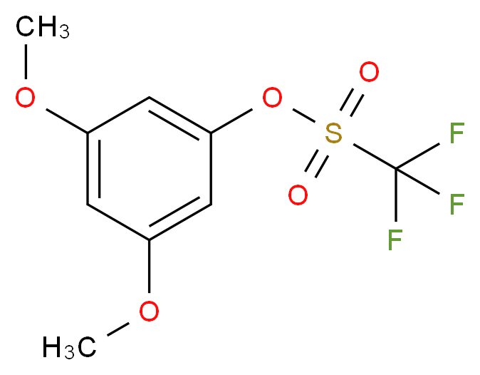 3,5-dimethoxyphenyl trifluoromethanesulfonate_分子结构_CAS_60319-09-7