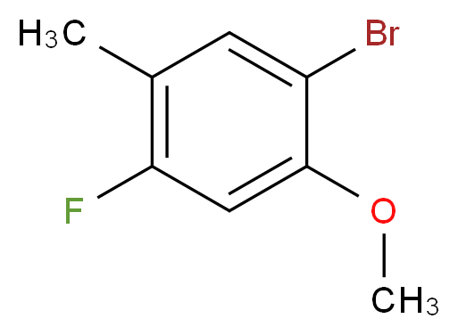 1-bromo-4-fluoro-2-methoxy-5-methylbenzene_分子结构_CAS_314298-15-2