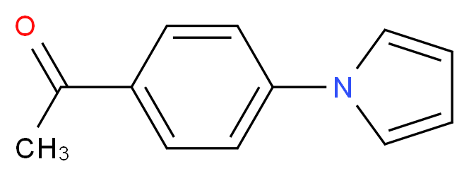 1-[4-(1H-pyrrol-1-yl)phenyl]ethan-1-one_分子结构_CAS_22106-37-2