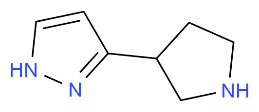 3-(pyrrolidin-3-yl)-1H-pyrazole_分子结构_CAS_1225218-82-5