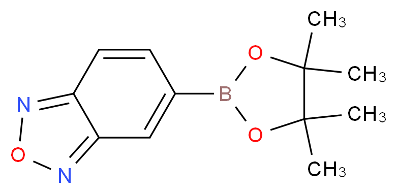 5-(tetramethyl-1,3,2-dioxaborolan-2-yl)-2,1,3-benzoxadiazole_分子结构_CAS_1073355-14-2