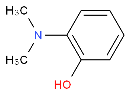 2-(dimethylamino)phenol_分子结构_CAS_3743-22-4