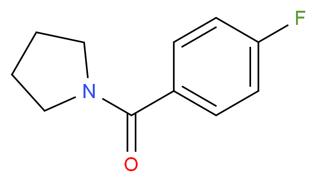 1-(4-fluorobenzoyl)pyrrolidine_分子结构_CAS_349644-07-1