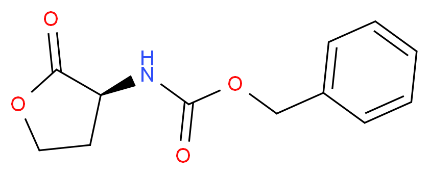 benzyl N-[(3S)-2-oxooxolan-3-yl]carbamate_分子结构_CAS_35677-89-5