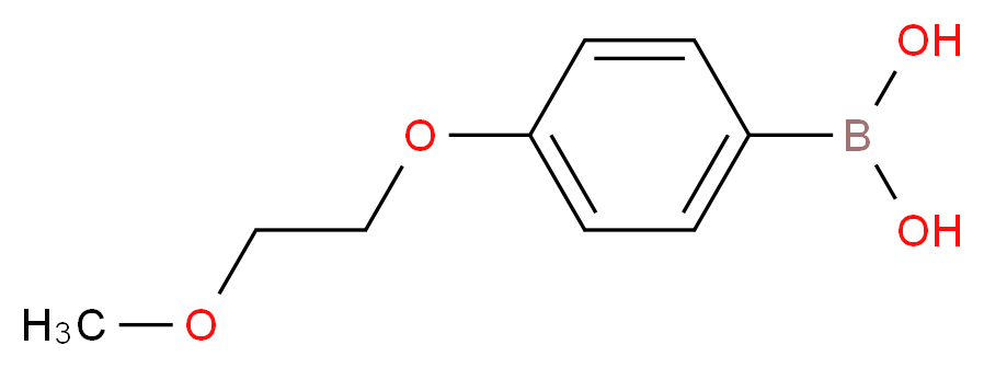 [4-(2-methoxyethoxy)phenyl]boronic acid_分子结构_CAS_265664-52-6