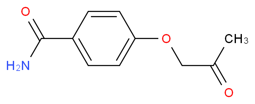 4-(2-Oxopropoxy)benzamide_分子结构_CAS_36616-19-0)