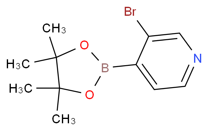 3-Bromopyridine-4-boronic acid pinacol ester_分子结构_CAS_458532-92-8)