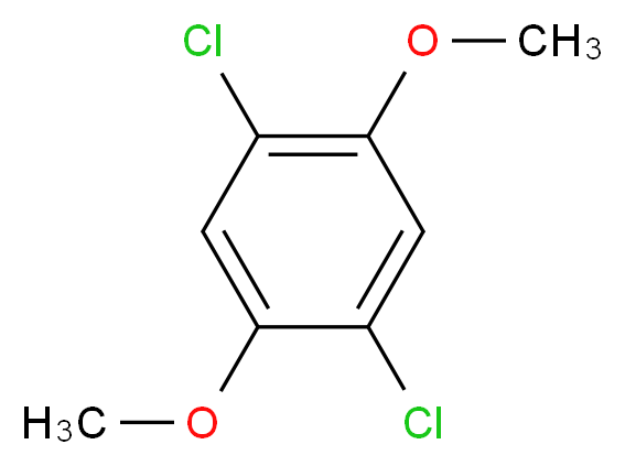 1,4-dichloro-2,5-dimethoxybenzene_分子结构_CAS_2675-77-6