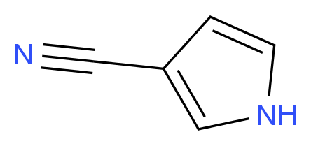 1H-pyrrole-3-carbonitrile_分子结构_CAS_7126-38-7