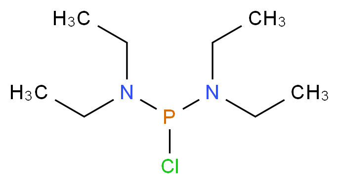 双(二乙基氨基)氯膦_分子结构_CAS_685-83-6)