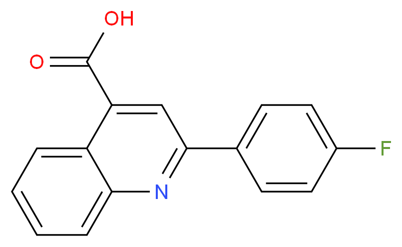 2-(4-Fluorophenyl)quinoline-4-carboxylic acid_分子结构_CAS_441-28-1)