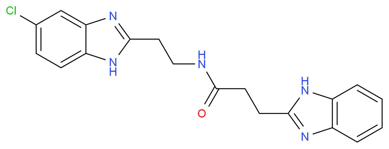 3-(1H-benzimidazol-2-yl)-N-[2-(5-chloro-1H-benzimidazol-2-yl)ethyl]propanamide_分子结构_CAS_)