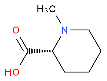 (R)-1-Methylpiperidine-2-carboxylic acid_分子结构_CAS_41447-17-0)