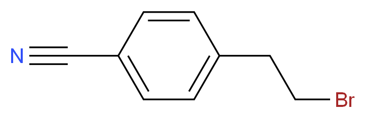 4-(2-Bromoethyl)benzonitrile_分子结构_CAS_72054-56-9)