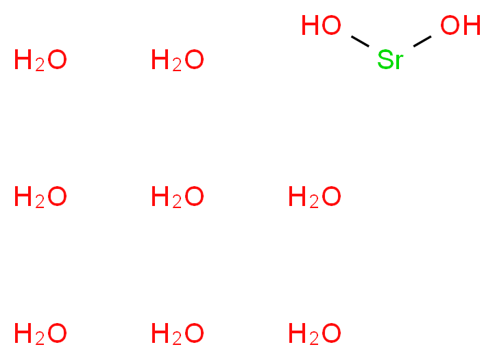 strontiumdiol octahydrate_分子结构_CAS_1311-10-0