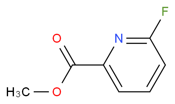 2-氟吡啶-6-甲酸甲酯_分子结构_CAS_455-71-0)