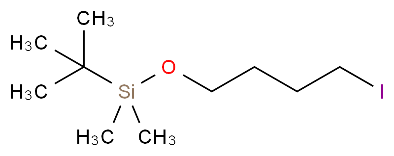 tert-butyl(4-iodobutoxy)dimethylsilane_分子结构_CAS_92511-12-1