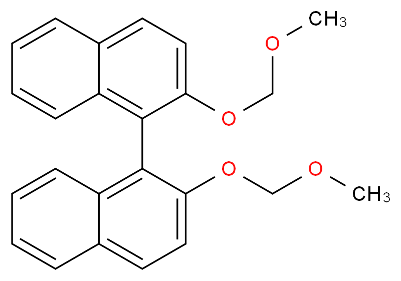 2-(methoxymethoxy)-1-[2-(methoxymethoxy)naphthalen-1-yl]naphthalene_分子结构_CAS_74292-20-9