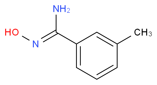 3-Methylbenzamidoxime_分子结构_CAS_40067-82-1)