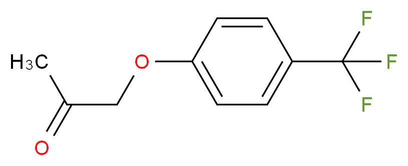 1-(4-TRIFLUOROMETHYLPHENOXY)-2-PROPANONE_分子结构_CAS_1036762-58-9)