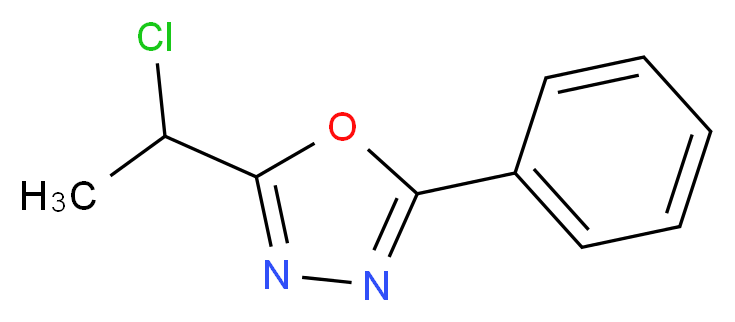 2-(1-chloroethyl)-5-phenyl-1,3,4-oxadiazole_分子结构_CAS_36770-21-5)