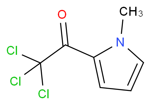 2,2,2-trichloro-1-(1-methyl-1H-pyrrol-2-yl)ethan-1-one_分子结构_CAS_21898-65-7