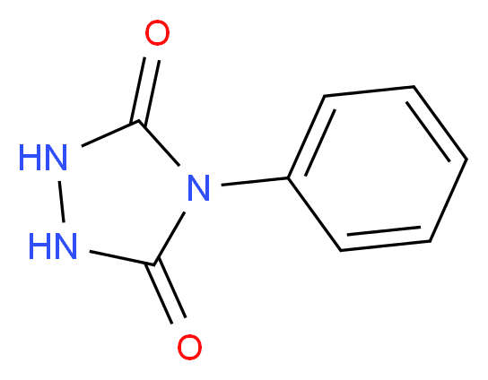 4-phenyl-1,2,4-triazolidine-3,5-dione_分子结构_CAS_15988-11-1