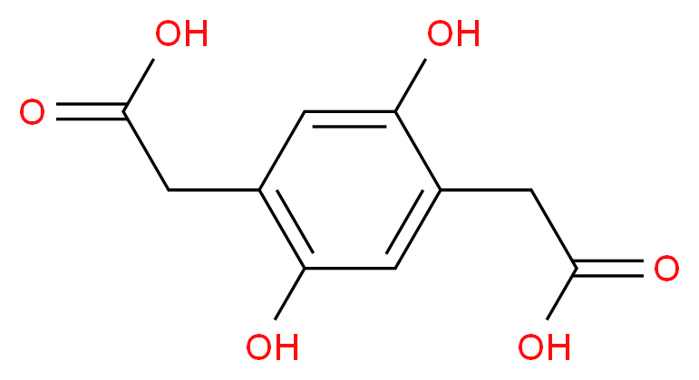 2,5-DIHYDROXY-P-BENZENEDIACETICACID_分子结构_CAS_5488-16-4)