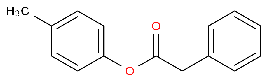 4-methylphenyl 2-phenylacetate_分子结构_CAS_101-94-0