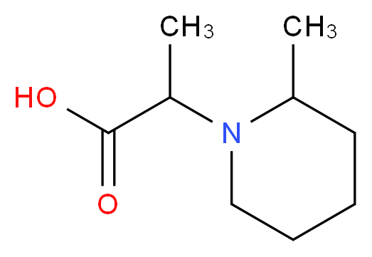 2-(2-Methylpiperidin-1-yl)propanoic acid_分子结构_CAS_)