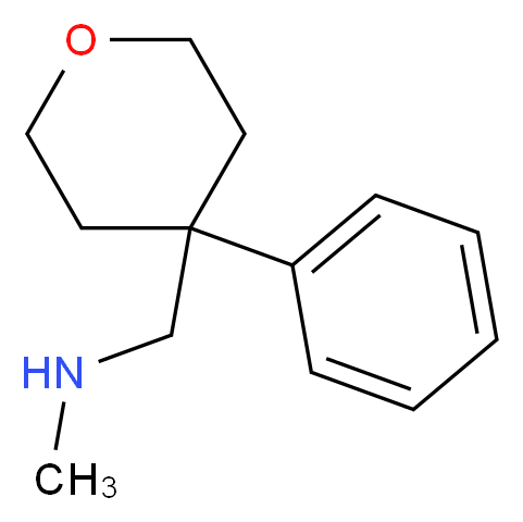 methyl[(4-phenyloxan-4-yl)methyl]amine_分子结构_CAS_958443-30-6