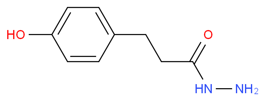 3-(4-hydroxyphenyl)propanehydrazide_分子结构_CAS_65330-63-4