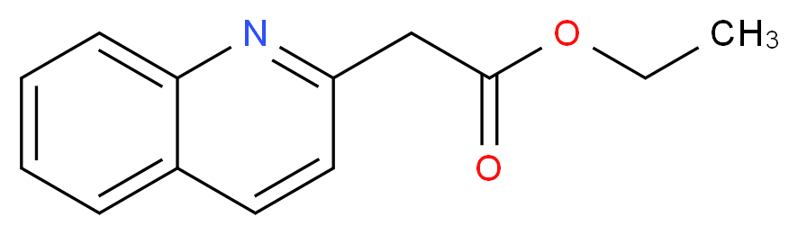 Ethyl 2-(quinolin-2-yl)acetate_分子结构_CAS_5100-57-2)