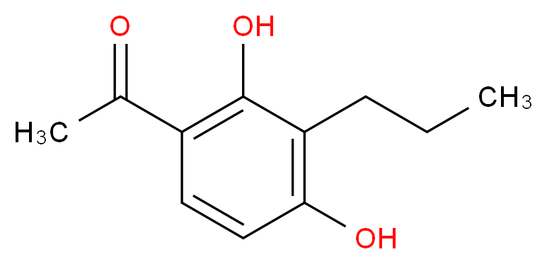 2,4-二羟基-3-丙基苯乙酮_分子结构_CAS_40786-69-4)