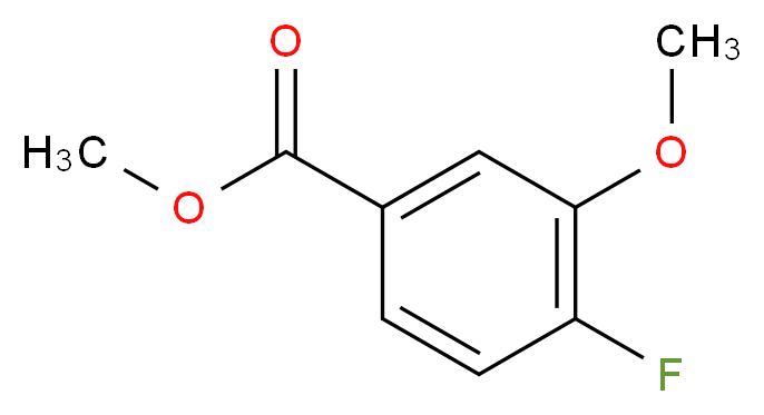 Methyl 4-fluoro-3-methoxybenzoate_分子结构_CAS_74385-37-8)