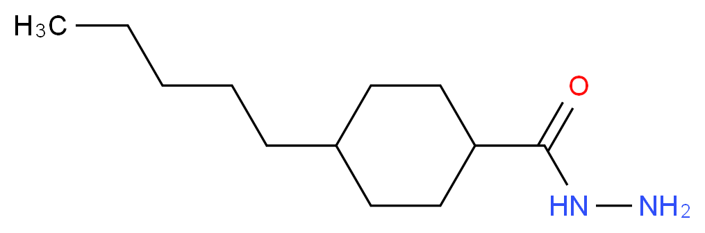 4-Pentylcyclohexanecarbohydrazide_分子结构_CAS_454473-85-9)