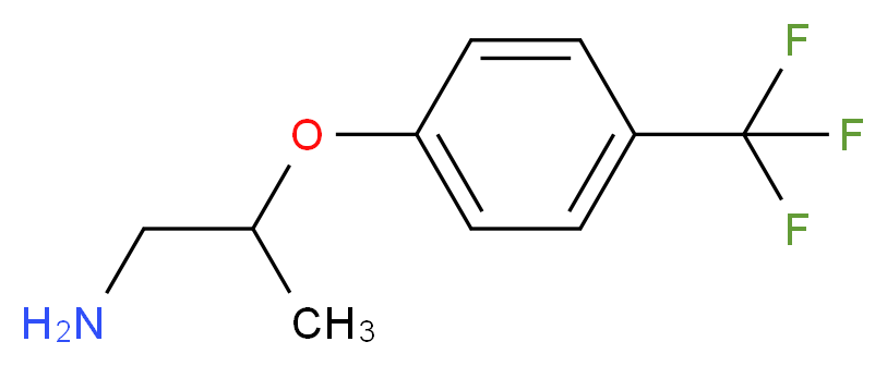 2-(4-TRIFLUOROMETHYL-PHENOXY)-PROPYLAMINE_分子结构_CAS_)