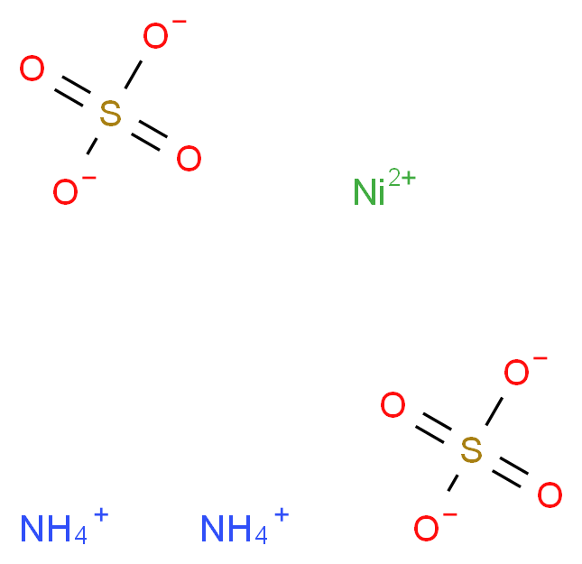 nickel(2+) ion diammonium disulfate_分子结构_CAS_7785-20-8