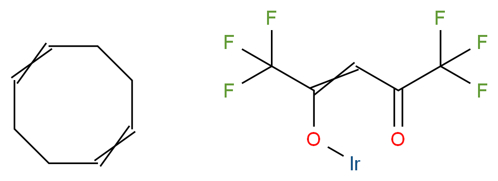 1,1,1,5,5,5-hexafluoro-4-(iridiooxy)pent-3-en-2-one; cycloocta-1,5-diene_分子结构_CAS_34801-95-1