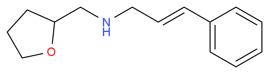 (oxolan-2-ylmethyl)[(2E)-3-phenylprop-2-en-1-yl]amine_分子结构_CAS_869945-34-6