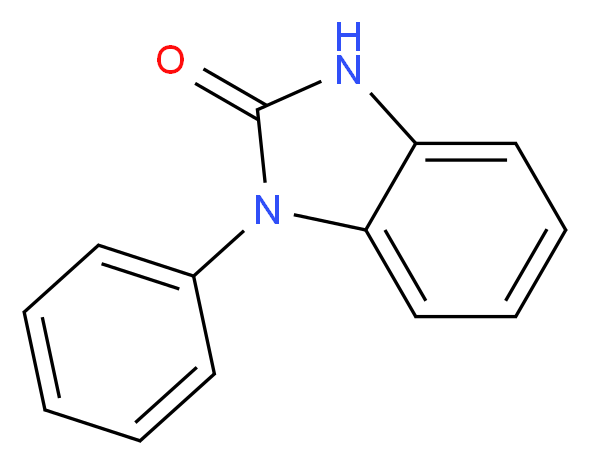 1-phenyl-2,3-dihydro-1H-1,3-benzodiazol-2-one_分子结构_CAS_14813-85-5