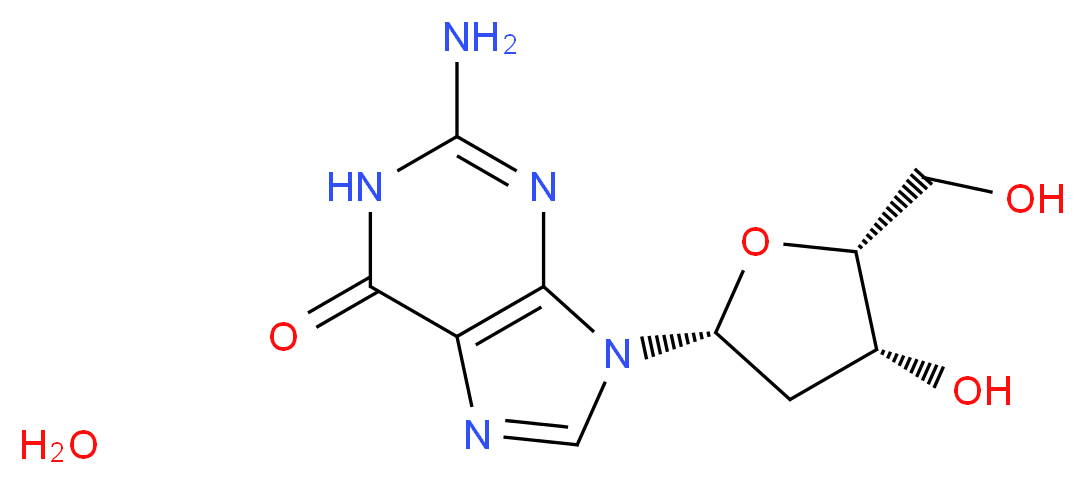 2'-Deoxyguanosine Monohydrate_分子结构_CAS_312693-72-4)