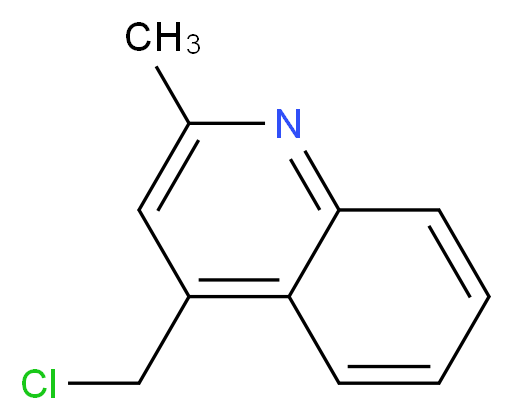 4-(chloromethyl)-2-methylquinoline_分子结构_CAS_288399-19-9